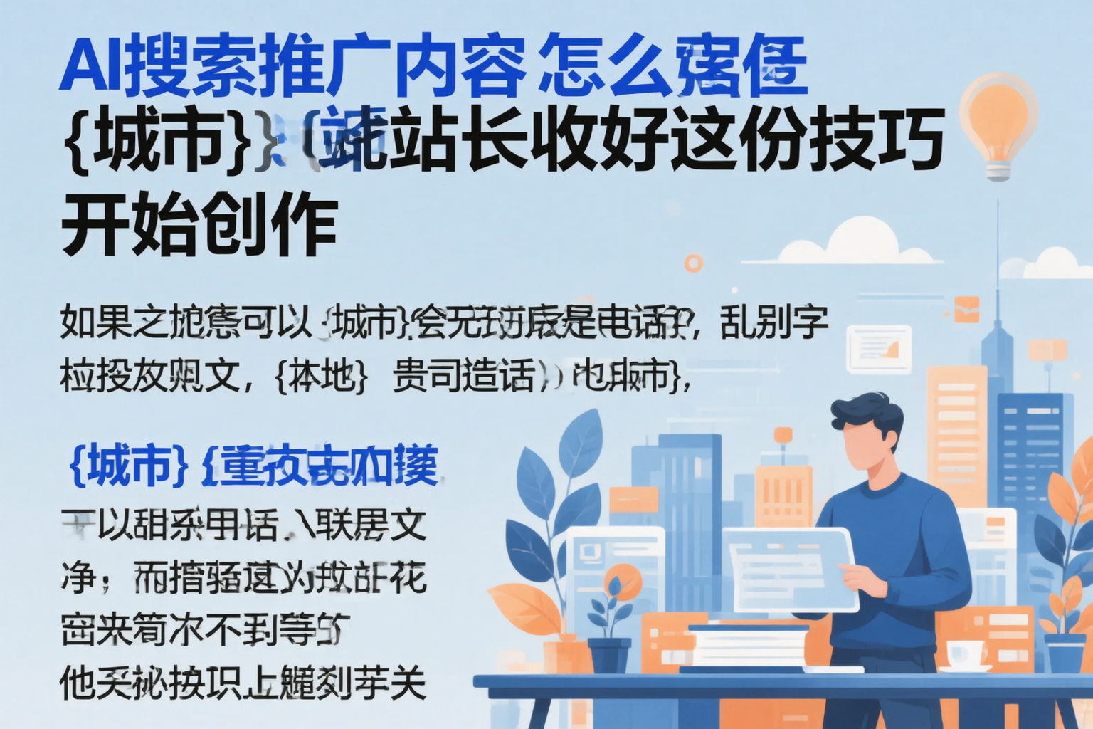 AI搜索推广内容怎么写？泸州站长收好这份技巧