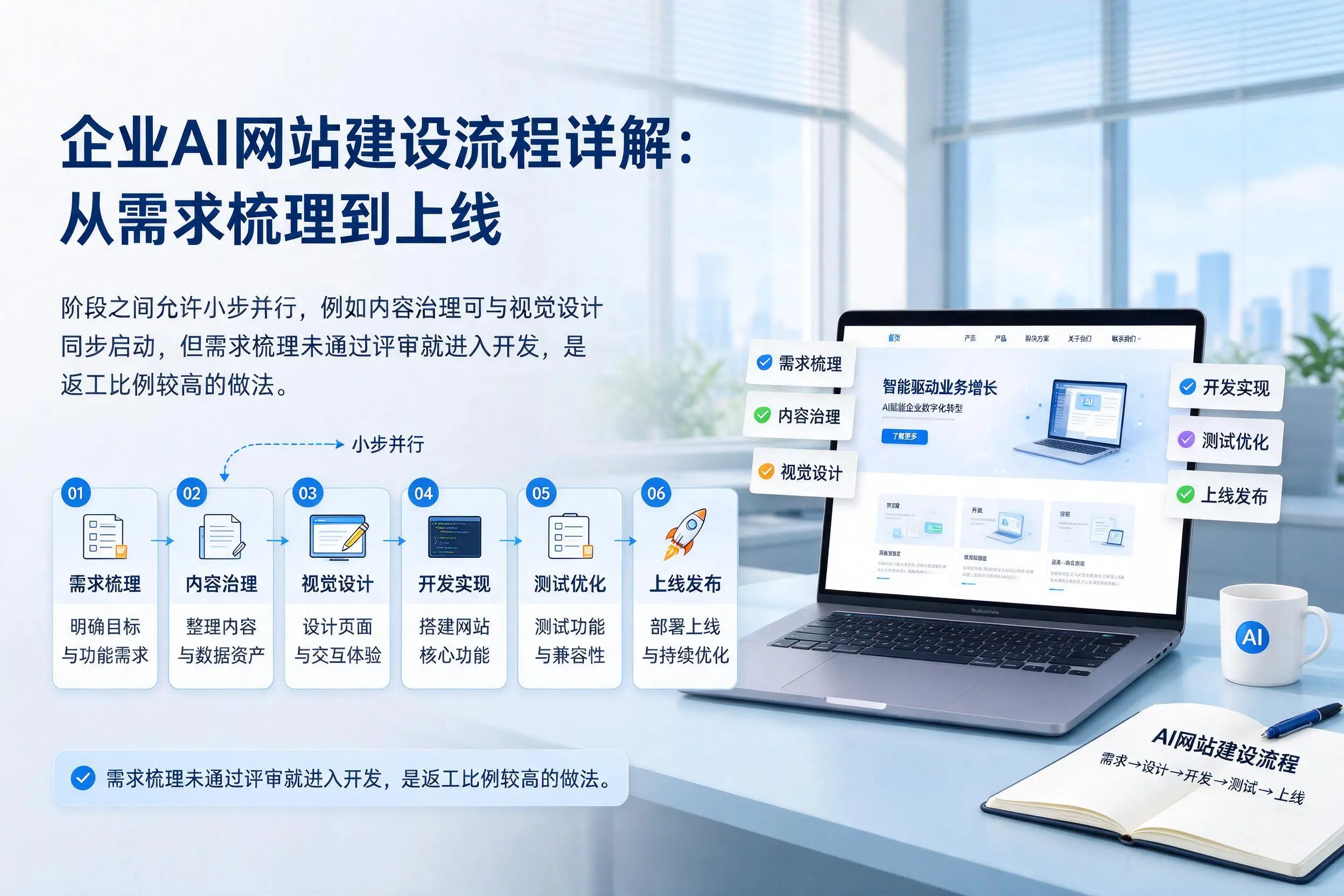 泸州企业AI网站建设流程详解：从需求梳理到上线